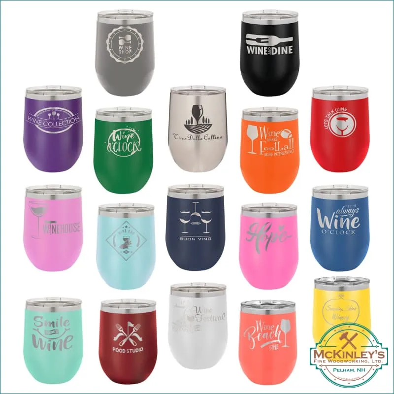 12 oz. Stainless Insulated Wine Glass