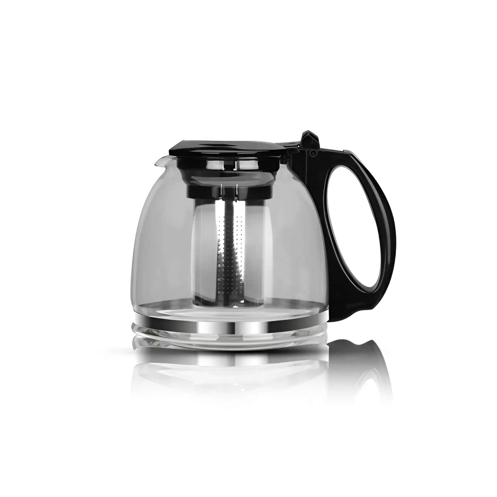 1500W 2L Cordless Glass Electric Kettle With 800ml Stylish Teapot