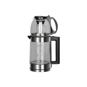 1500W 2L Cordless Glass Electric Kettle With 800ml Stylish Teapot