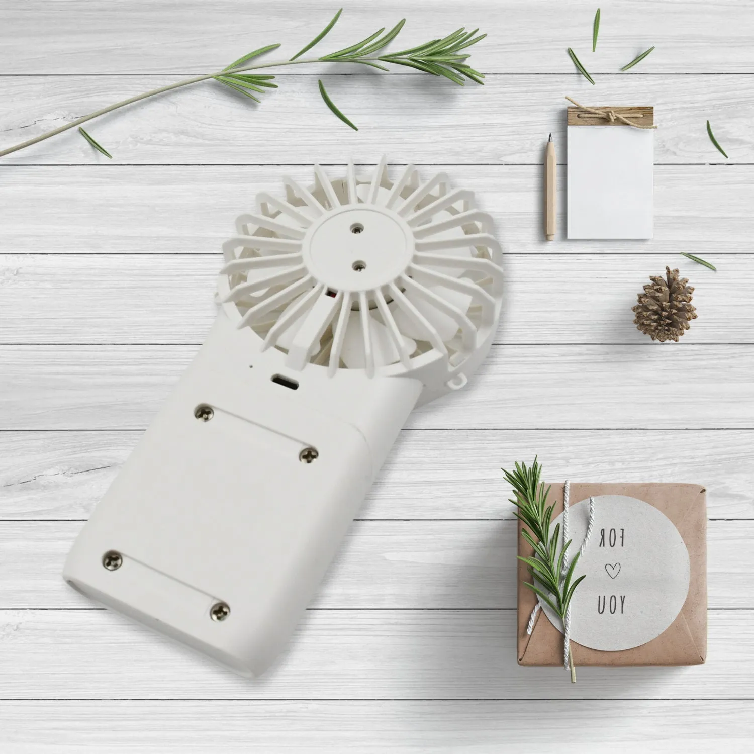 17730 Portable Small Electric Fan, Handheld Fan With 3 Modes USB Rechargeable Mini Student Handheld Class Personal Fan (1 Pc)