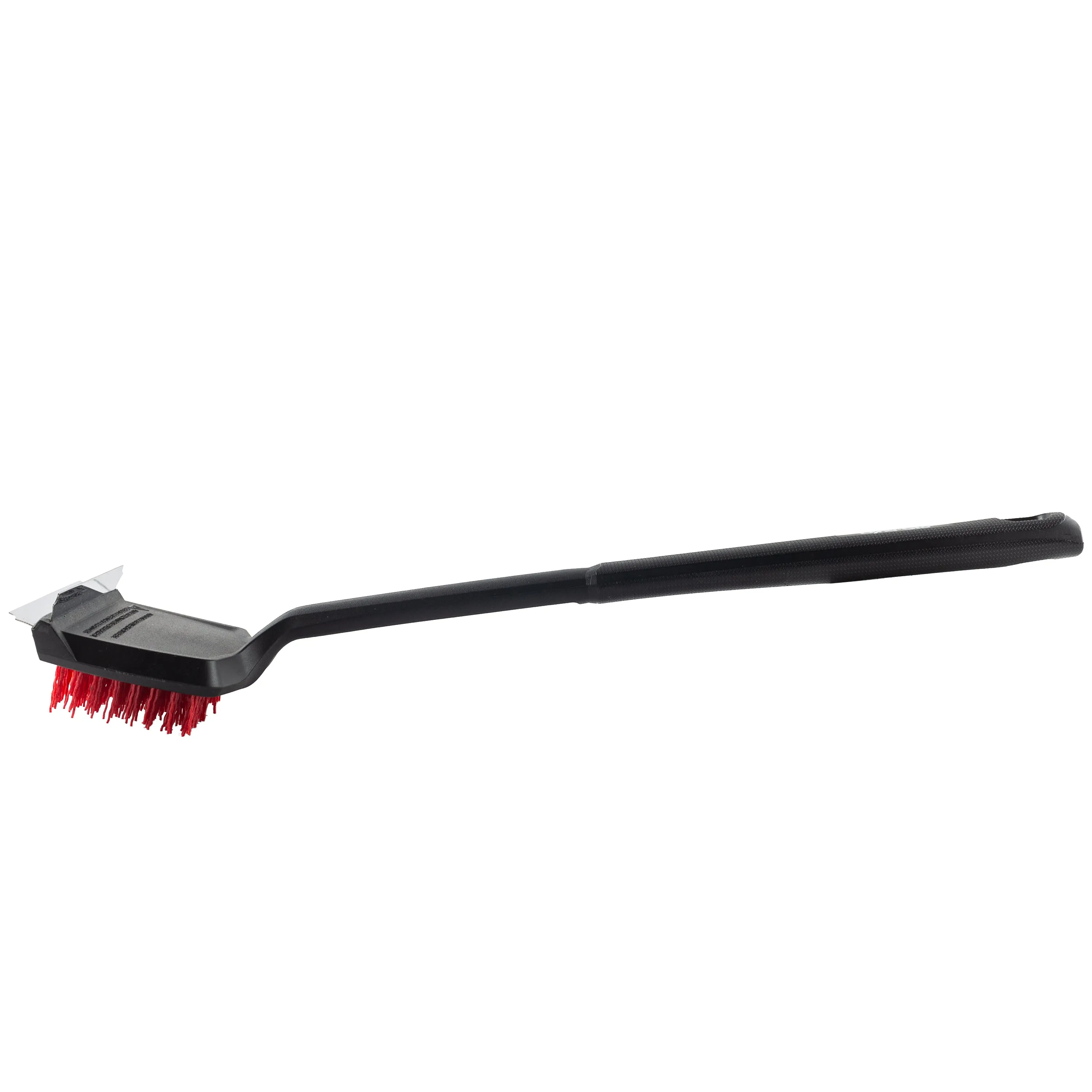 18" Flat Top Grill Brush w. Nylon Bristles and Stainless Steel Scraper