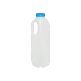 1L Plastic Milk Jug Bottle Natural with Lid