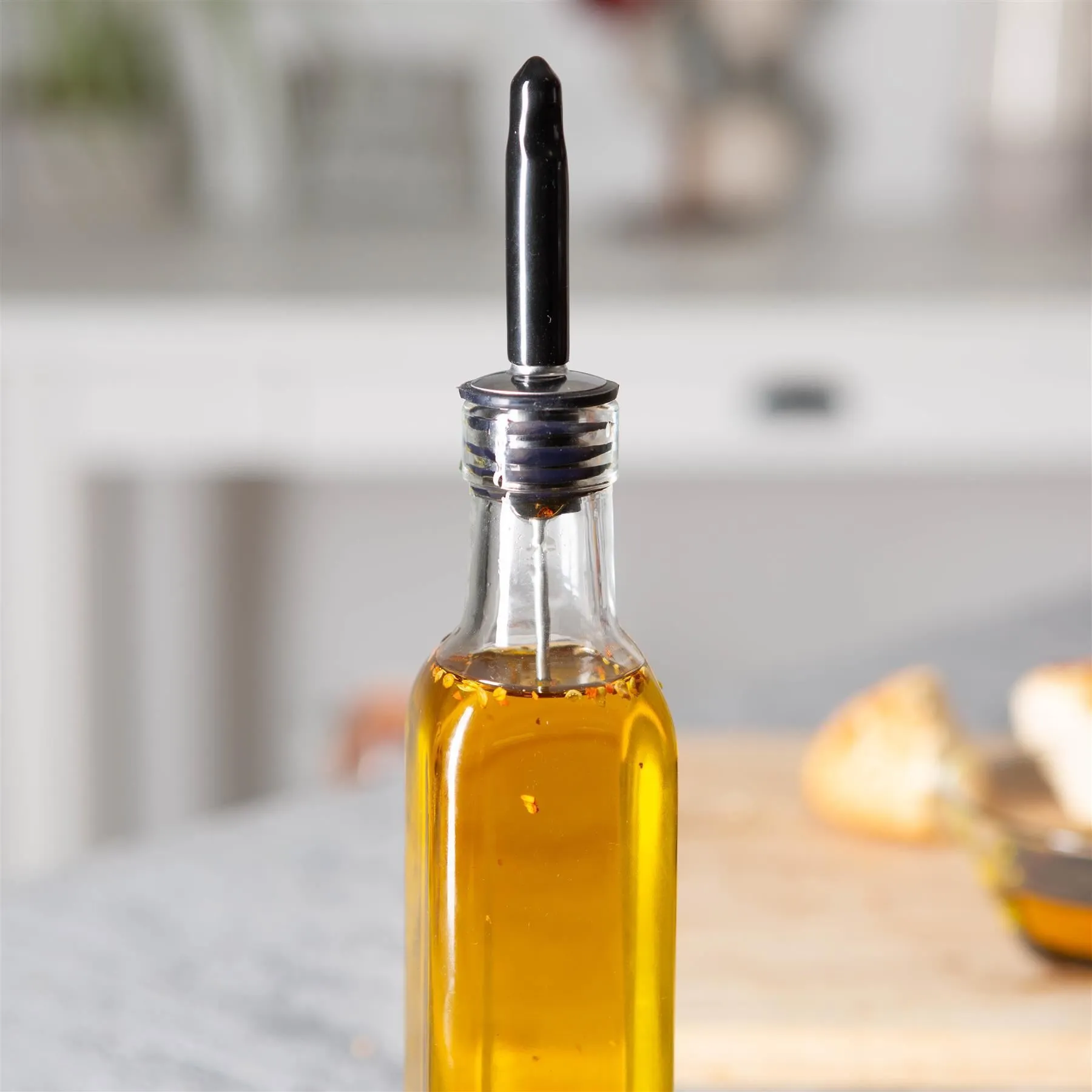 250ml Olive Oil Pourer Glass Bottle with Cork Lid - By Argon Tableware