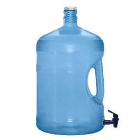 5 Gallon BPA Free Reusable Plastic Water Bottle with Screw Cap and Valve