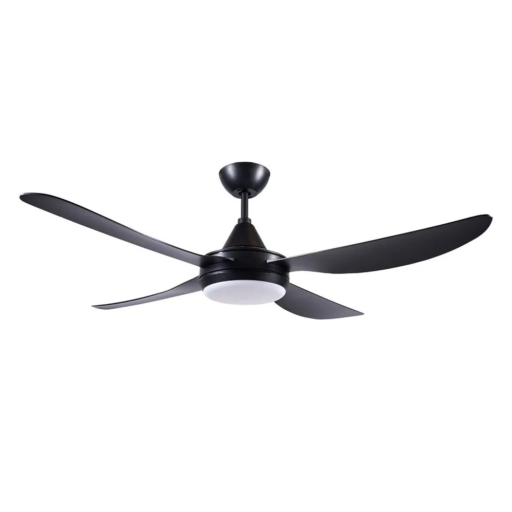 52" Vector DC Ceiling Fan White, Black with Light 22695/XX Brilliant Lighting