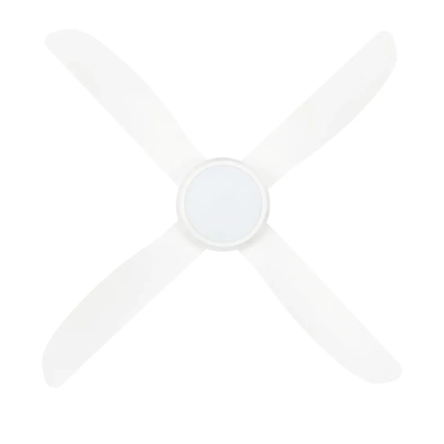 52" Vector-II AC Ceiling Fan White, Black with Light 22293/XX Brilliant Lighting