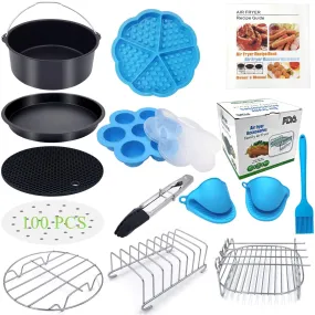 7 Inch OR 8 Inch Air Fryer Accessories Set - 12 Pcs