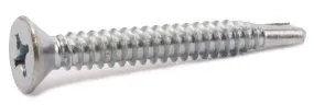 8-18 x 2 Phillips Flat Self Drill Screw Zinc Plated