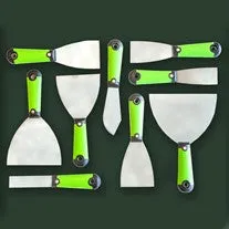 9 Piece Set - Pro Edge Polished Carbon Filling Blades Incl Sash Putty Knife