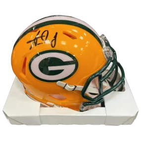 Aaron Jones Autographed Green Bay Packers Speed Mini Helmet