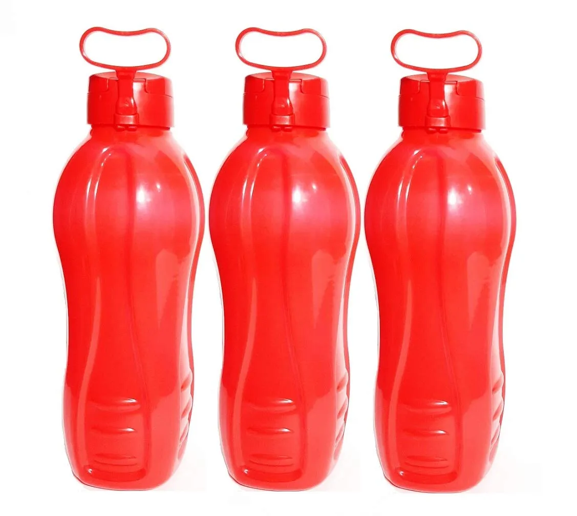 AASAVI Jumbo Classy PET Bottle | Leak Poof | BPA Free | 2L Reusable Bottle for Home, Office, Travel | (Red)