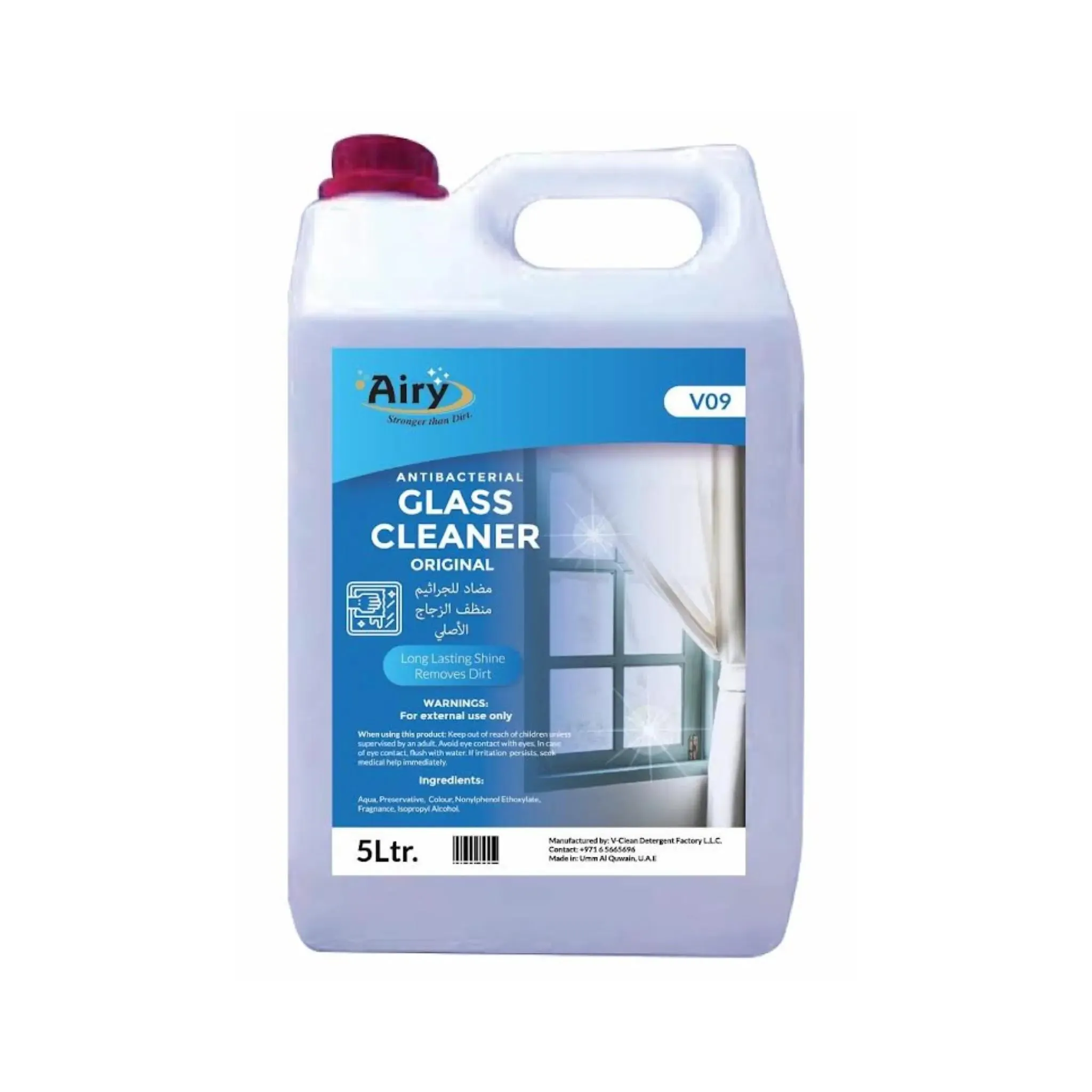 Airy Glass Cleaner - 5Lx4 (1 carton)