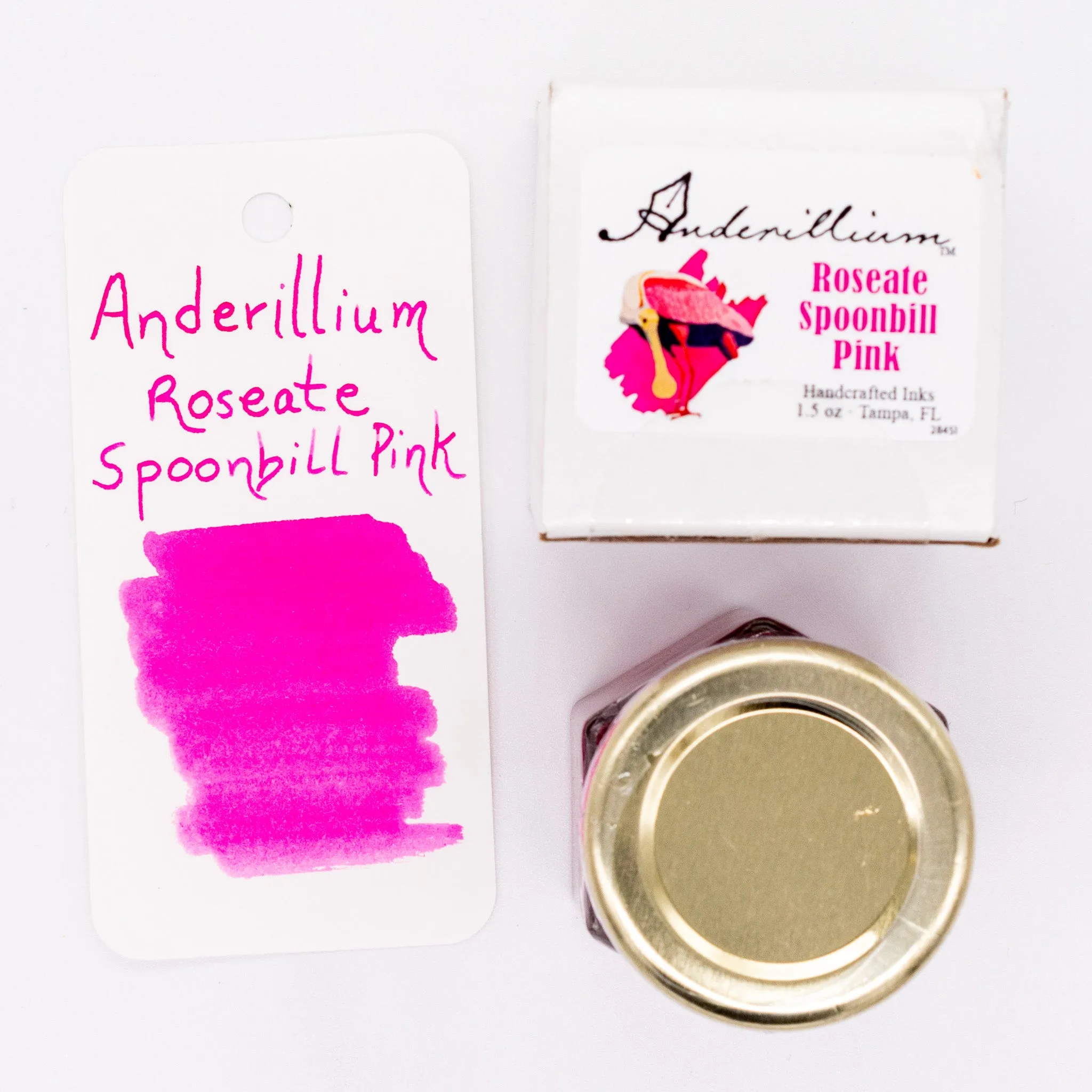 Anderillium Roseate Spoonbill Pink Ink Bottle