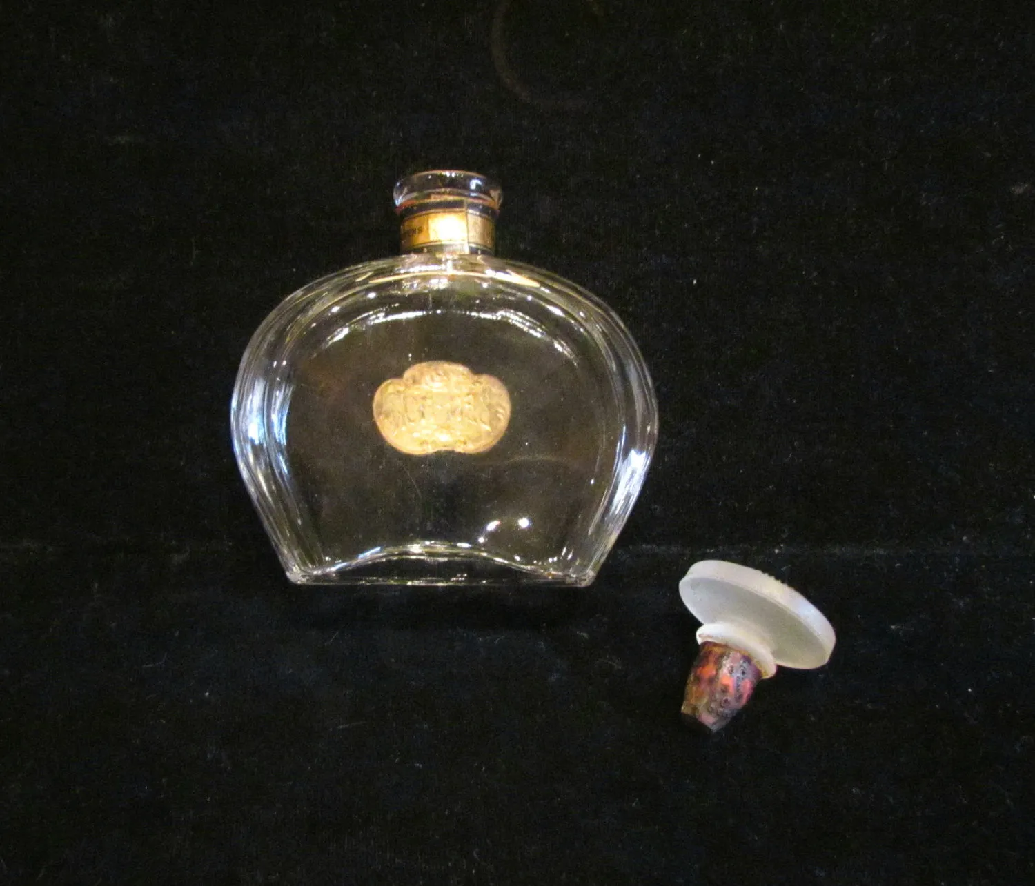 Antique Perfume Bottle 1900's Ben Hur Perfume Toilet Water Bottle Jergens Glass Bottle Hand Blown Glass RARE SALE