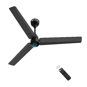 atomberg Renesa 1200mm BLDC Motor 5 Star Rated Sleek Ceiling Fans with Remote | Upto 65% Energy Saving | 2 1 Year Warranty (Midnight Black) | Winner of National Energy Conservation Awards (2022)