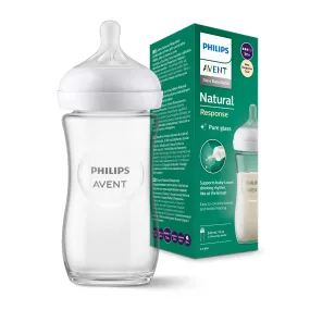 Avent Natural Bottle Glass Response (1M ) 240ml - 1 Pack