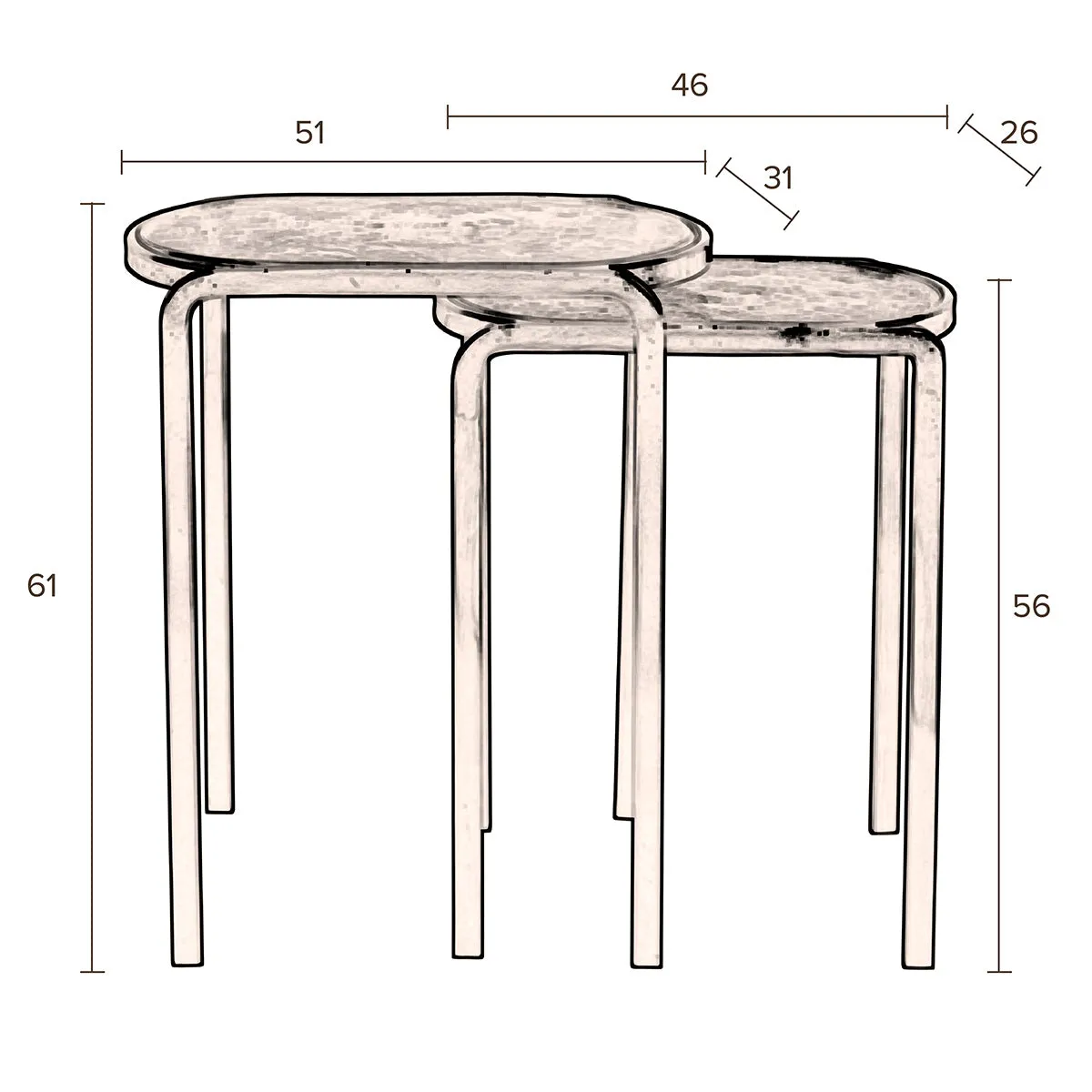 Bandhu Side Table (2/Set)