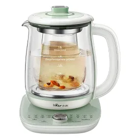 Bear YSH-C18S2 Health Pot, Electric Kettle Tea Maker with Infuser, Glass Kettle & Stew Pot, 16 Menus 1.8L 120V