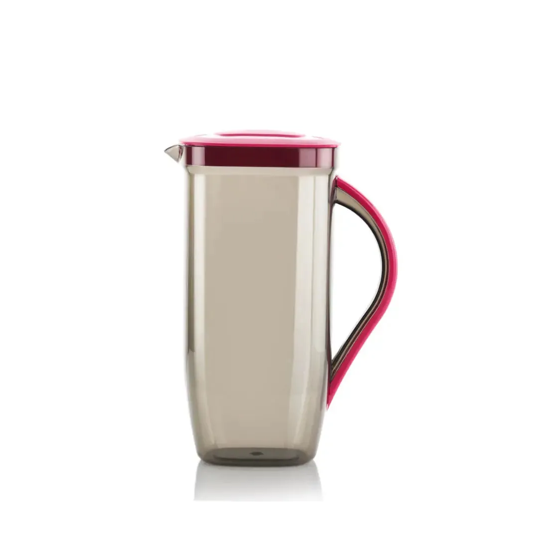 Bondr Jug With Glass Set of 6 - Pink BPA-Free Drinkware for Home & Restaurants