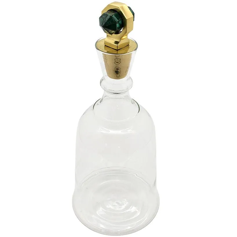 BOTTLE WITH GREEN MALACHITE