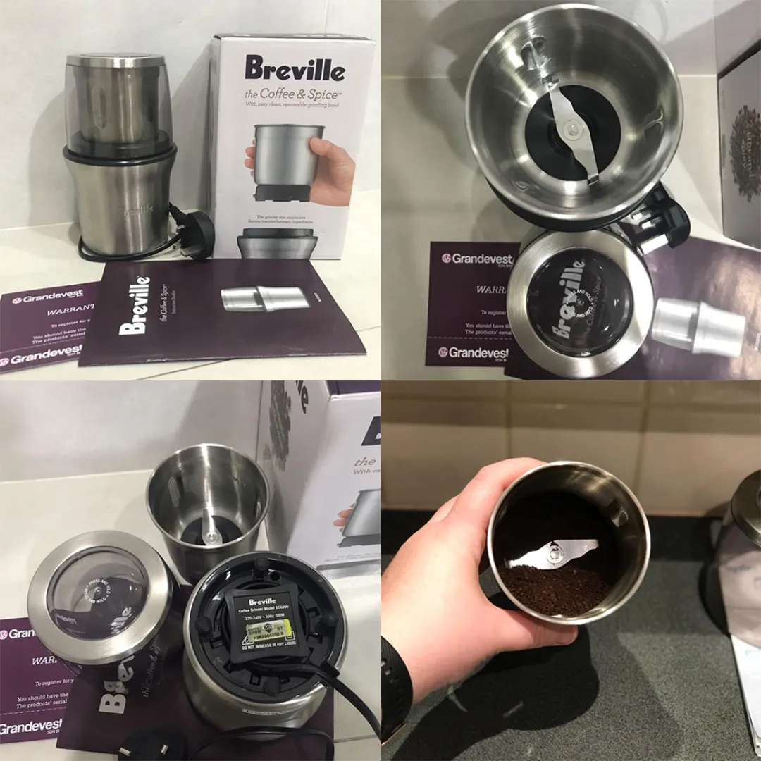 Breville BCG200BSS (Brushed Stainless Steel) The Coffee & Spice Coffee Grinder