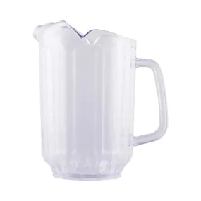 CAC China WPBV-60C Pitcher Water PC 1-Spout Clear 60oz Case of 12 Pcs