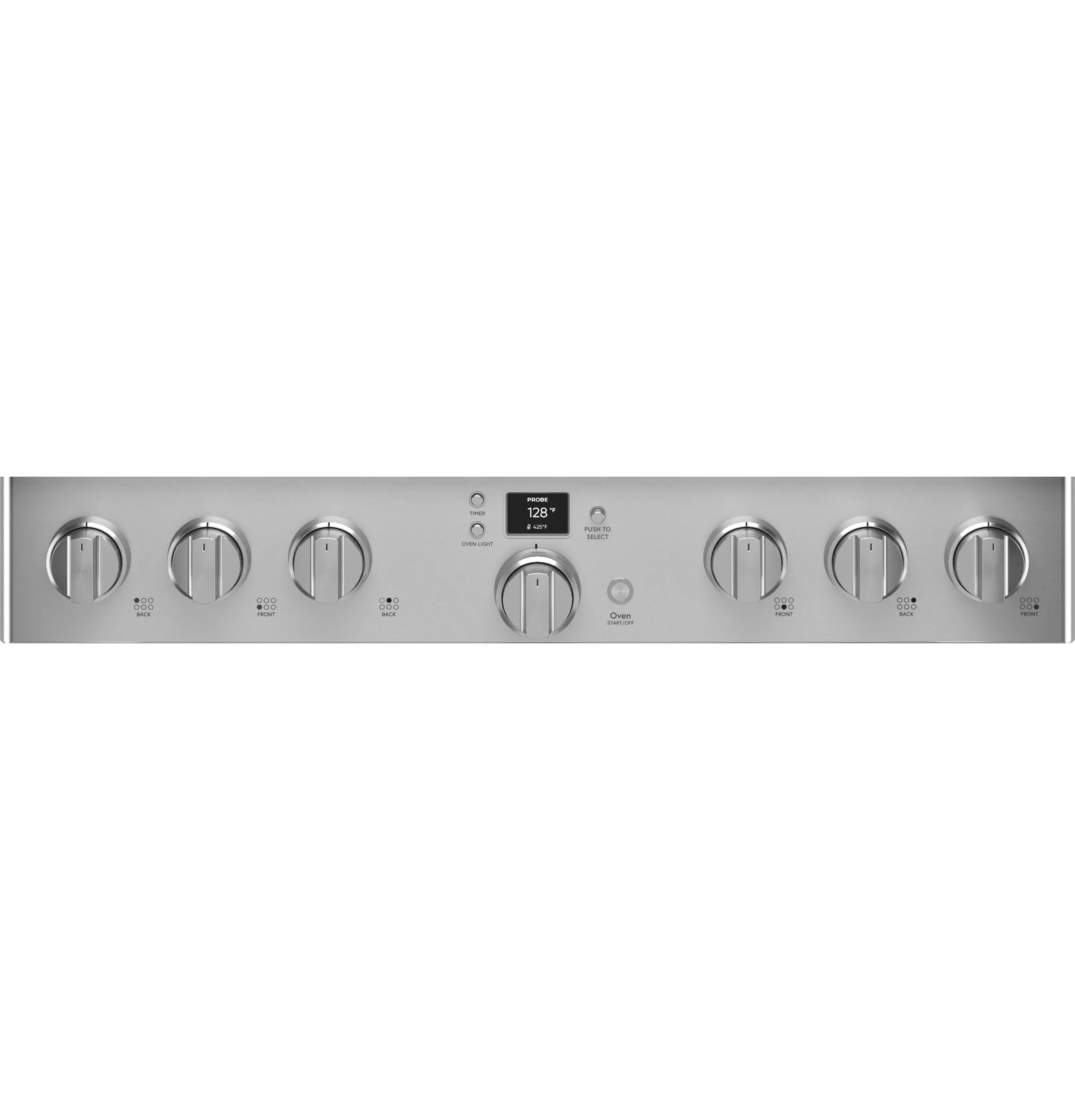 Café Stainless Steel 36" Commercial-Style 6-Burner Dual-Fuel Smart Range (5.75 Cu.Ft) - C2Y366P2TS1