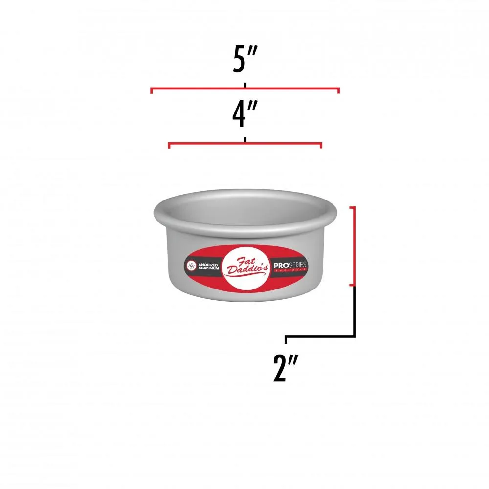 Cake Pan 4x2 Fixed Bottom