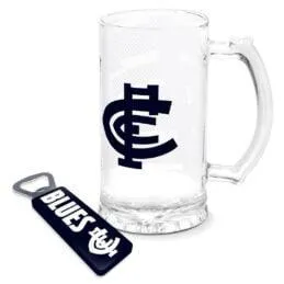 Carlton Blues Stein & Bottle Opener Pack