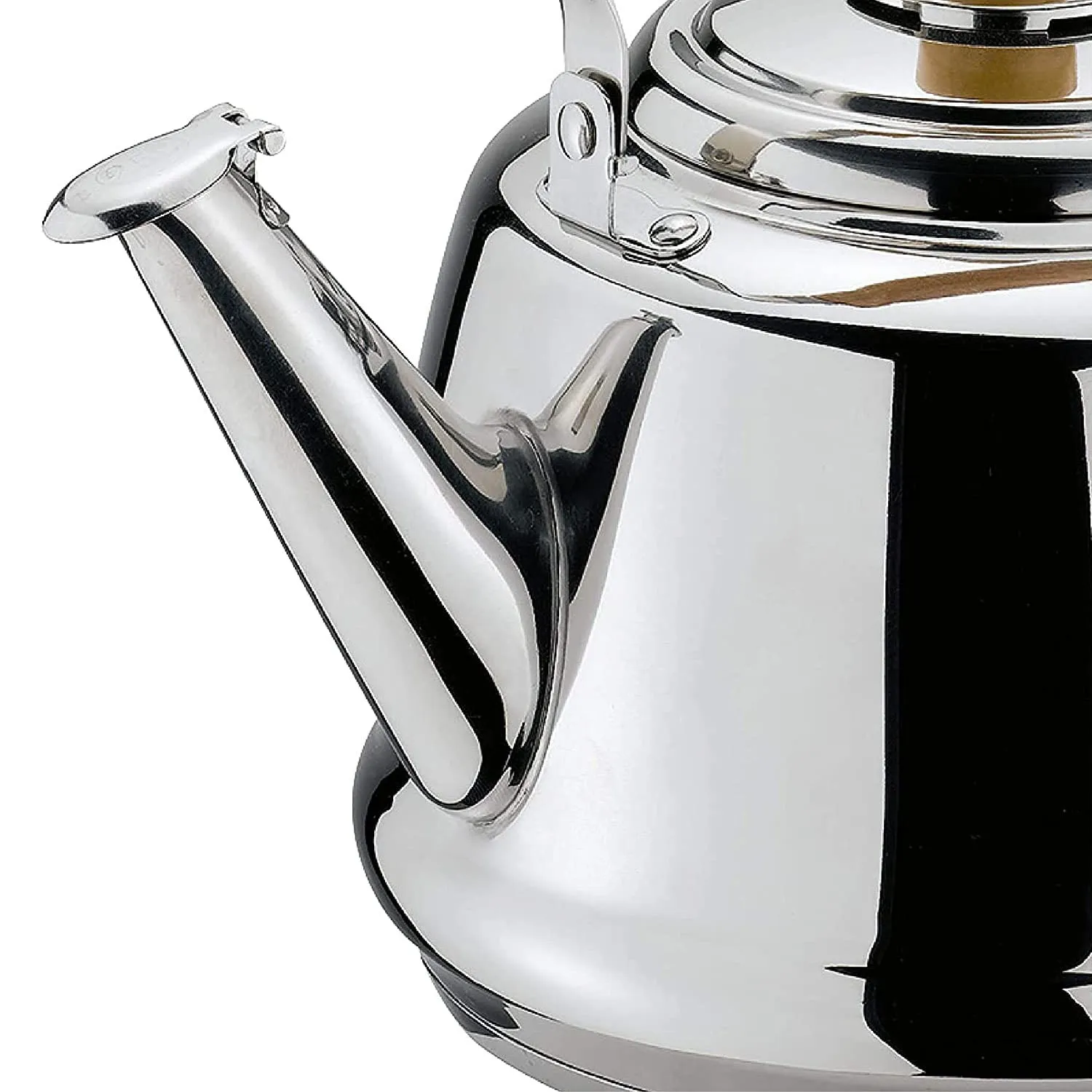 Cilio Tradition 2.6 Quarts Whistling Water Kettle, Silver