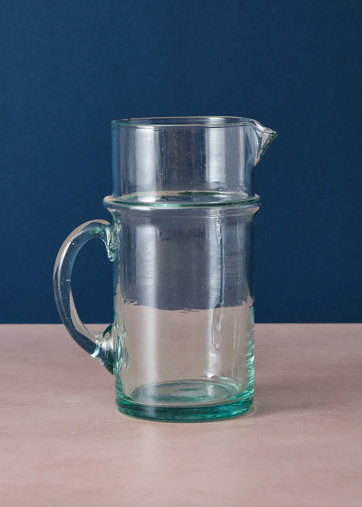 Clear Moroccan Glass Jug