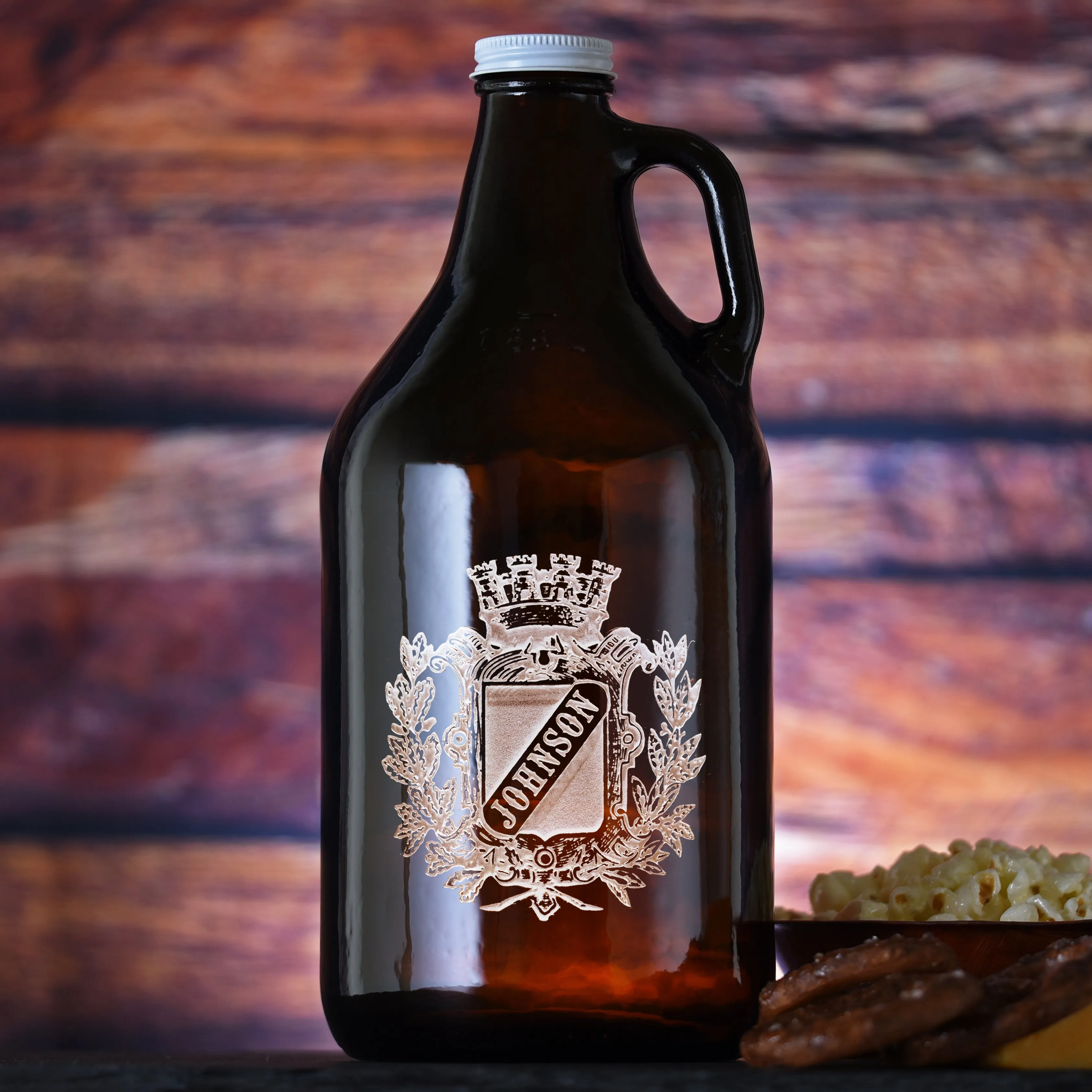 Coat of Arms Family Crest Beer Growler