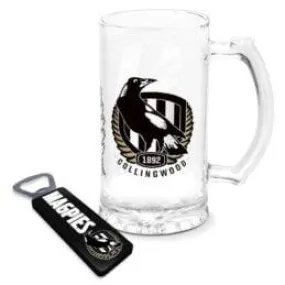 Collingwood Magpies Stein & Bottle Opener Pack