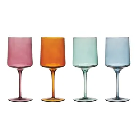 Color Stemmed Wine Glass