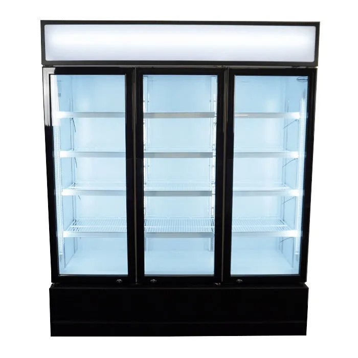 Combisteel Triple Hinged Glass Door Fridge Merchandiser 1065Ltr - 7455.2110