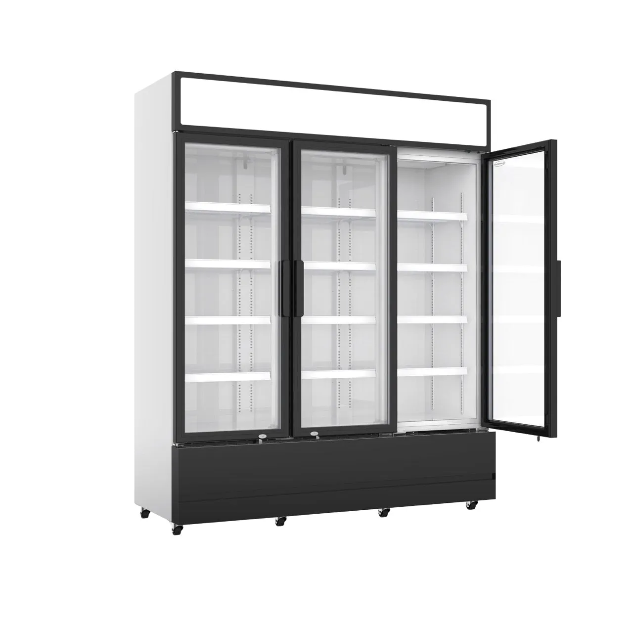 Combisteel Triple Hinged Glass Door Fridge Merchandiser 1065Ltr - 7455.2110