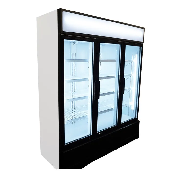 Combisteel Triple Hinged Glass Door Fridge Merchandiser 1065Ltr - 7455.2110