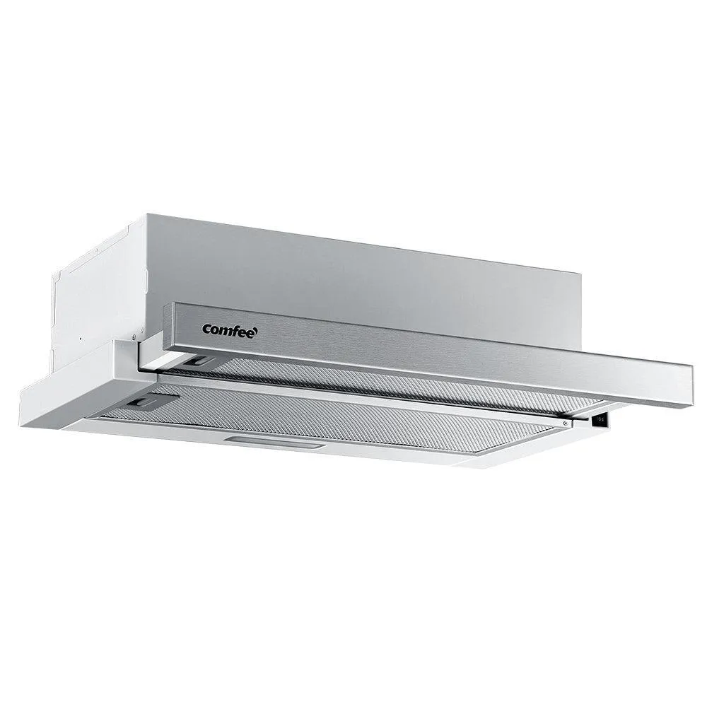 Comfee Rangehood 600mm Range Hood Slide Out 60cm Stainless Steel Kitchen Canopy