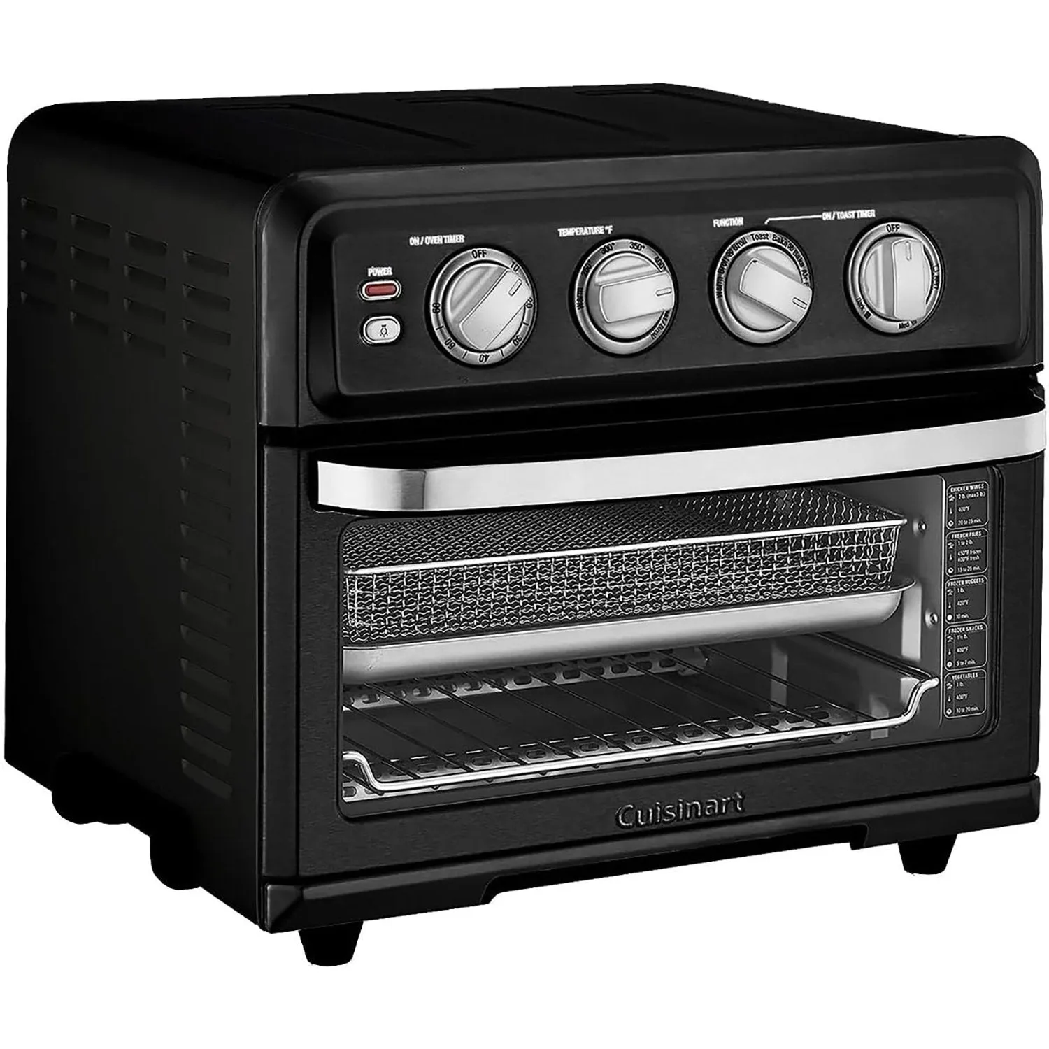 Cuisinart Air Fryer   Convection Toaster Oven, 8-1 Oven, Matte Black, Refurbished