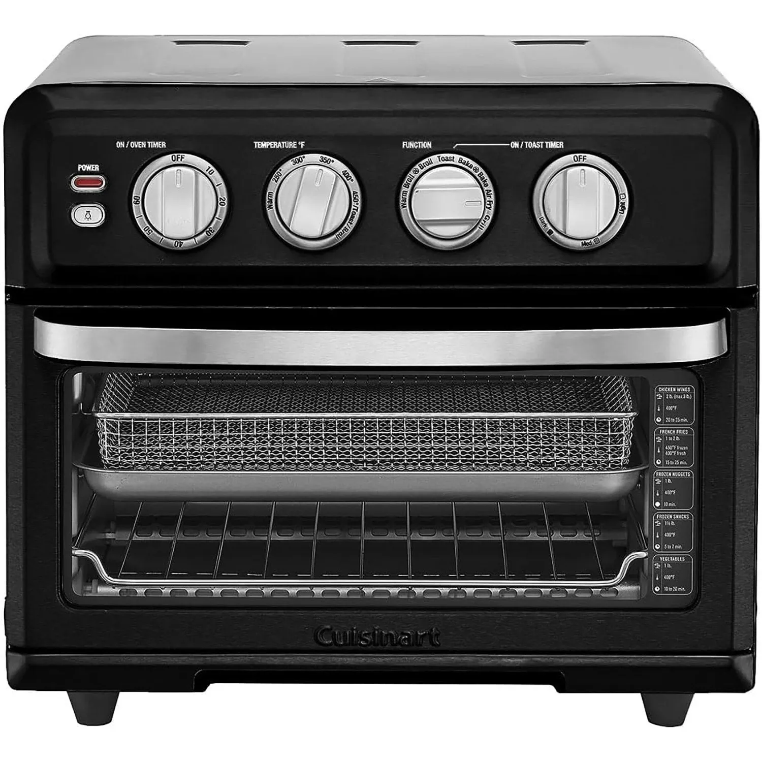 Cuisinart Air Fryer   Convection Toaster Oven, 8-1 Oven, Matte Black, Refurbished