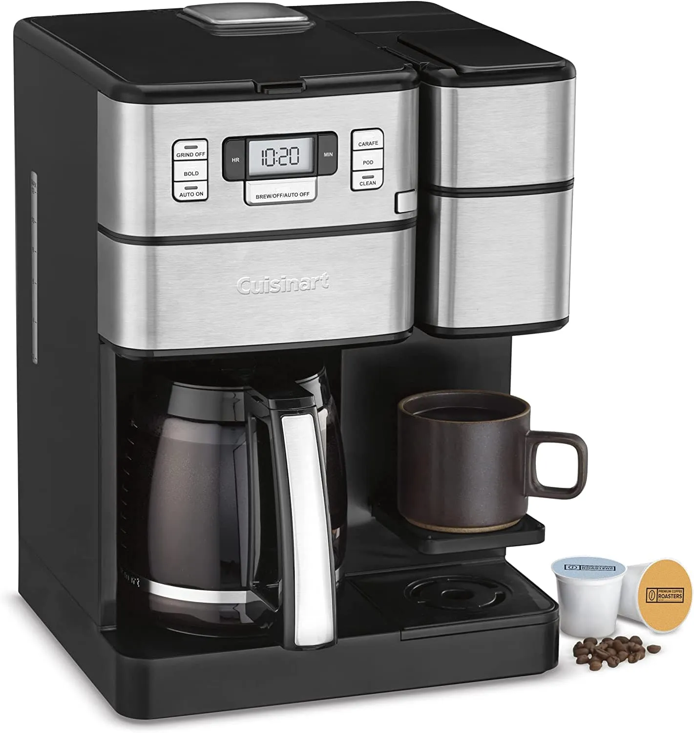 Cuisinart Coffee Center Grind   Brew Plus, Built-in Coffee Grinder Coffeemaker - Certified Refurbished