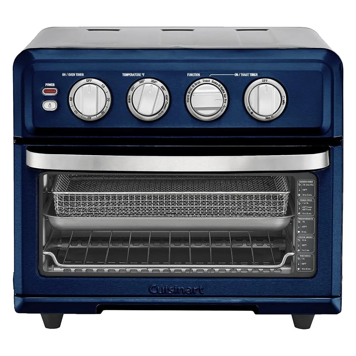 Cuisinart TOA-70 AirFryer Toaster Convection Oven with Grill, Navy Blue, (Refurbished)