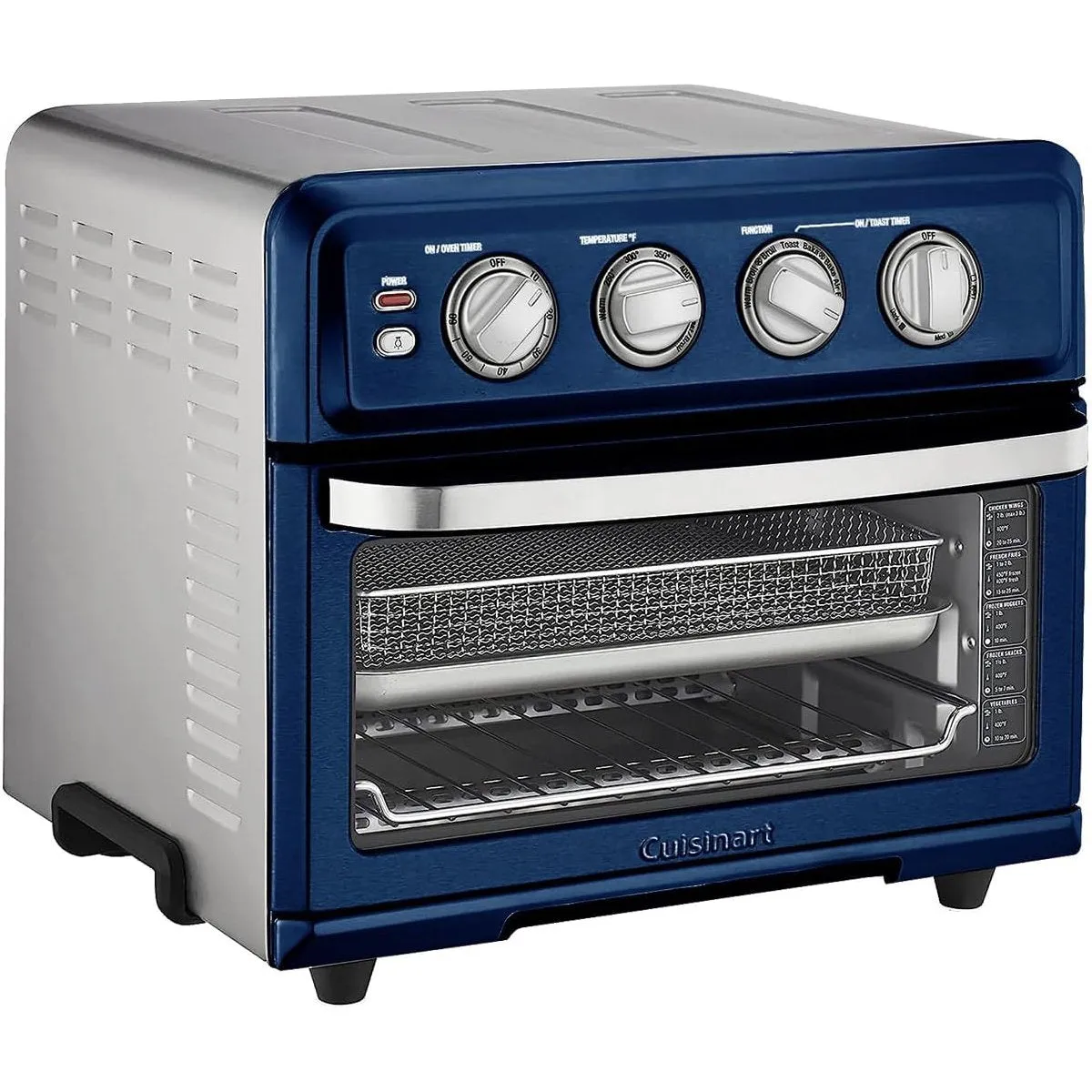 Cuisinart TOA-70 AirFryer Toaster Convection Oven with Grill, Navy Blue, (Refurbished)