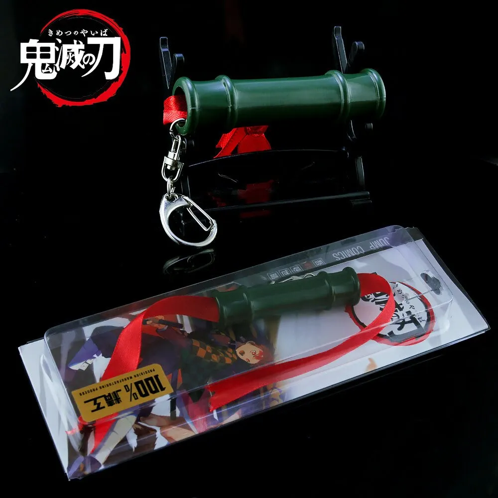 Demon Slayer Kamado Nezuko Bamboo Tube 7 Cms Weapon For Cosplay Keychain