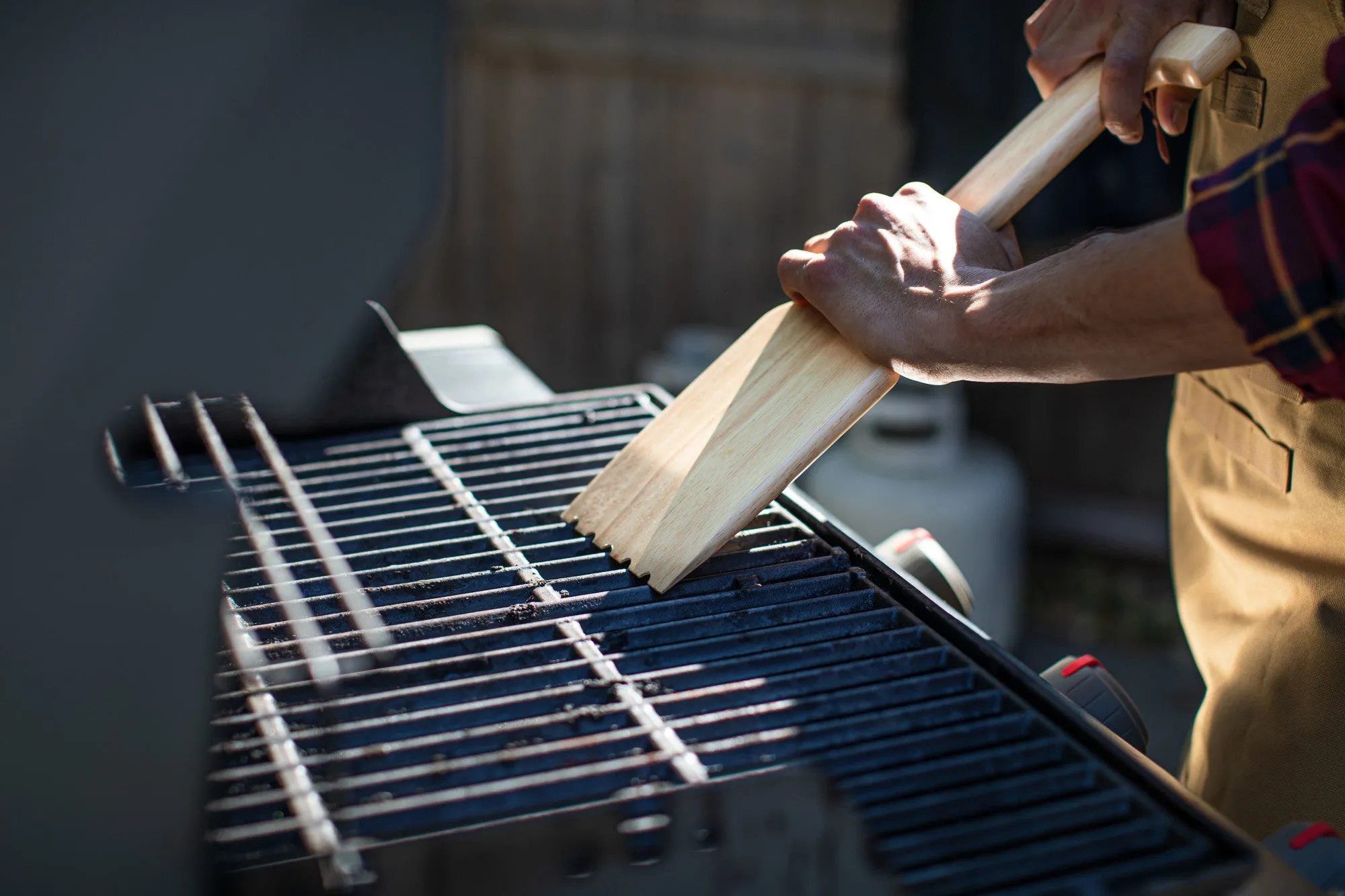 Denver Broncos - Hardwood BBQ Grill Scraper with Bottle Opener