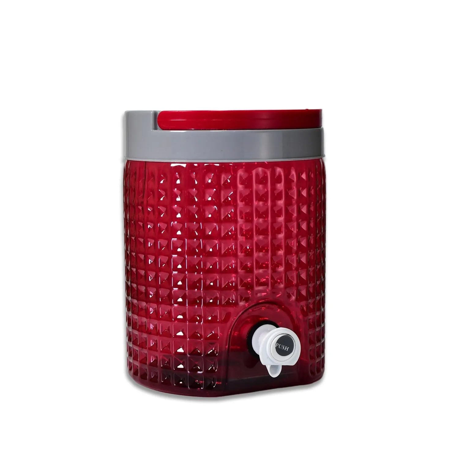 Diamond cut design plastic water jug to carrying water and other beverages. (4500Ml)