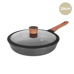 Diamond Earth® Frying Pan With Glass Lid - 28cm