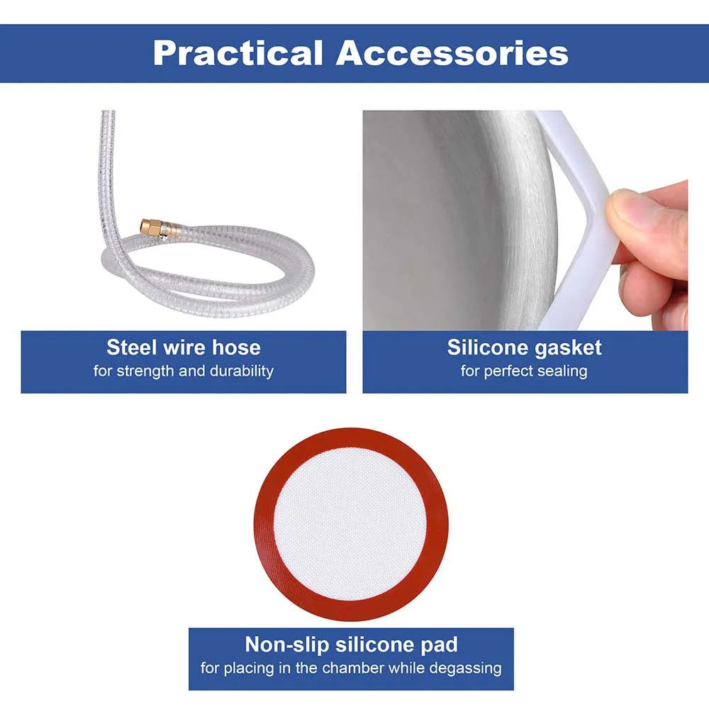 DIY 2-Gal Vacuum Degassing Chamber Stainless Steel