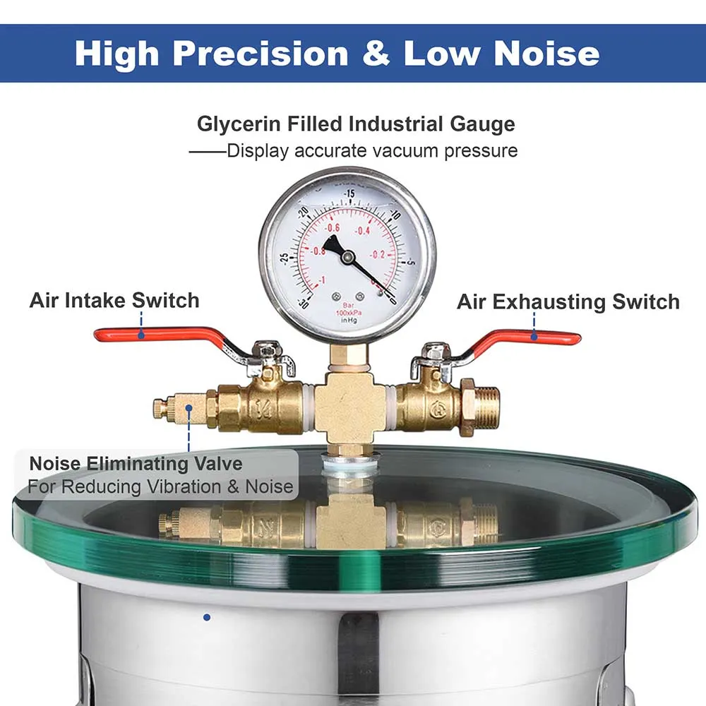 DIY 2-Gal Vacuum Degassing Chamber Stainless Steel