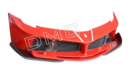 DMC Ferrari LaFerrari Forged Carbon Fiber Front Bumper Lip: FXX K or EVO style, fits the OEM Coupe & Aperta